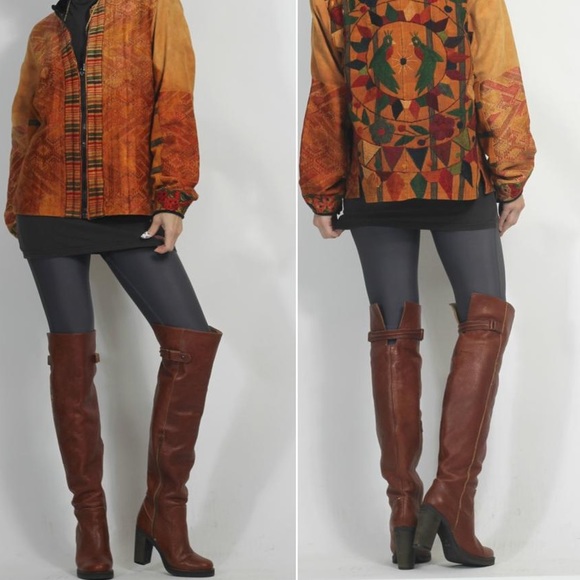 NIB Free People Novak Over the Knee Boot Brown - Picture 5 of 8